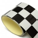 3 Inch Black White Checkered Flag Vinyl Decal Tape Car motorcycle Bike Tank Sticker
