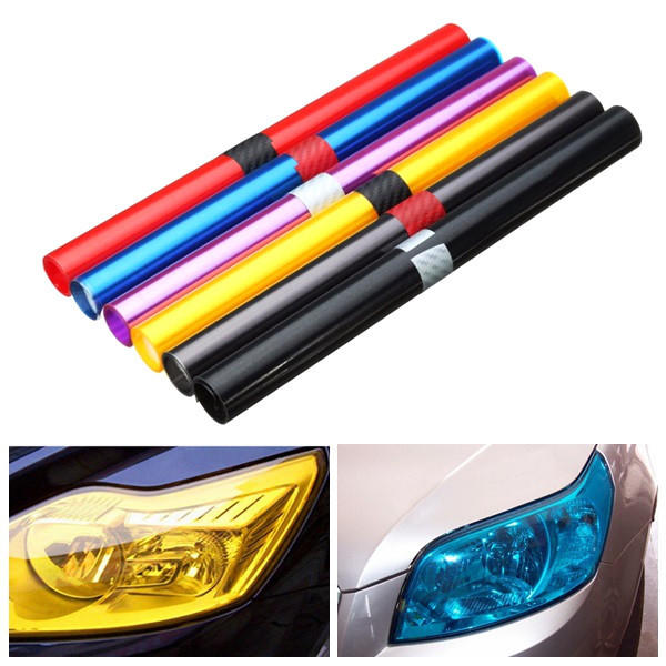 30X100cm Car Light Tint Film Sticker Decal Wrap for Headlight Fog Light Tail Light