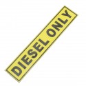 31*156mm DIESEL ONLY Vinyl Safety Sticker Label Waterproof Signs Car Taxi