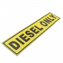 31*156mm DIESEL ONLY Vinyl Safety Sticker Label Waterproof Signs Car Taxi