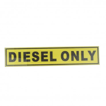 31*156mm DIESEL ONLY Vinyl Safety Sticker Label Waterproof Signs Car Taxi