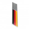 3.9 Inch Car Sticker Germany Flag Fender Trunk Emblem Badge Decor For Audi