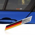 3.9 Inch Car Sticker Germany Flag Fender Trunk Emblem Badge Decor For Audi