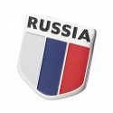 3D Aluminum Alloy Russia Flag Car Auto Stickers Decal Emblem 5 X 5CM