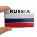 3D Aluminum Alloy Russia Flag Car Auto Stickers Decal Emblem 8 x 5cm