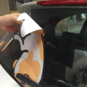 3D Car Stickers Cartoon Kangaroo Moving Tail Rear Window Wiper Reflective Decals