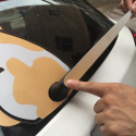 3D Car Stickers Cartoon Kangaroo Moving Tail Rear Window Wiper Reflective Decals