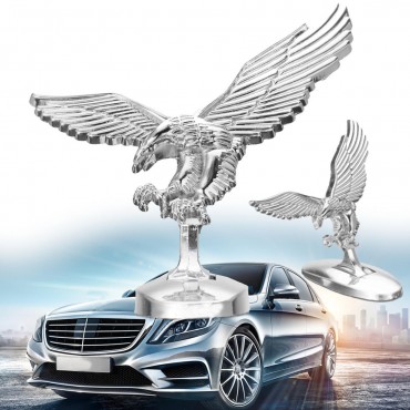 3D Emblem Angel Eagle Auto Car Front Cover Chrome Hood Ornament Badge Bonnet