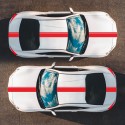 3pcs Stripe Stickers Decal Racing For Mercedes AMG Edition 1 C63 Coupe W205 C200