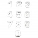 40pcs 3D DIY Metallic Alphabet&Number stickers car Emblem letter Badge Decal