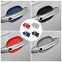 4PCS/Set Car Door Handle Cover Self-Adhesive Scratch Protective Film Carbon Look Sticker