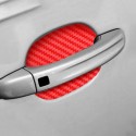 4PCS/Set Car Door Handle Cover Self-Adhesive Scratch Protective Film Carbon Look Sticker