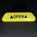 4Pcs Reflective Door Open Warning Stickers Collision Warning Decals for Car Motorcycle
