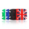 4Pcs Silicone Car Side Door Handle Guard Stickers Paint Anti-scratch Protector Mat Pad Flag Pattern