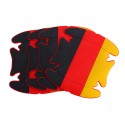 4Pcs Silicone Car Side Door Handle Guard Stickers Paint Anti-scratch Protector Mat Pad Flag Pattern