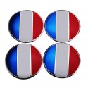 4x 56mm 3D Alloy Car Wheel Center Hub Cap Badge Flag Emblem Sticker Universal