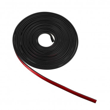5 10M Gloss Carriage Protection Door Lamp Rear Edge Protector Car Stickers Rubber Strip