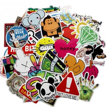 50pcs Cartoon Car Sticker Combination for Auto Truck Vehicle Motorcycle Decal