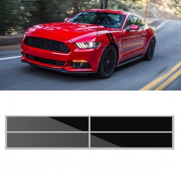 56x10cm Mudguard Hash Stripes Decals Graphise Car Vinyl sticker for FORD MUSTANG 2015-2016