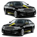 5PCS Stripes Graphics Car Stickers Side Body Hood Rearview Mirror Decal Decor