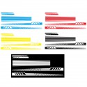 5PCS Universal Car Side Body Stripe Sticker DIY Decal Trim Hood Rear View Mirror