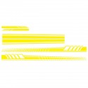 5PCS Universal Car Side Body Stripe Sticker DIY Decal Trim Hood Rear View Mirror