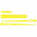 5PCS Universal Car Side Body Stripe Sticker DIY Decal Trim Hood Rear View Mirror