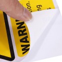 5PCS Yellow Window Warning Stickers Signs Decal CCTV In Operation