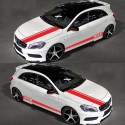 5pcs Universal Car Graphics Side Body Door Decor Sticker Long Stripe Decals DIY