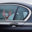 6x6.75 Inch Vinyl Car USA Eagle Wings United States Flag Bumper Window Stickers Decal