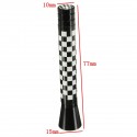 7.7cm/10.7cm Union Jack UK GER Flag Carbon Fiber Grid Car Antenna