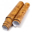 9X60inch Birds Eye Wood Grain Textured Vinyl Wrap Sticker Decal Sheet Film For Car Home Decoration