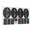 AC Dash Button Repair Kit Car PVC Decals Sticker For General Motors SUV Trucks