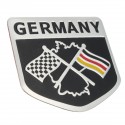 Alloy Metal Racing German Flag Emblem Badge Decal Decorative Sticker