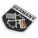 Alloy Metal Racing German Flag Emblem Badge Decal Decorative Sticker