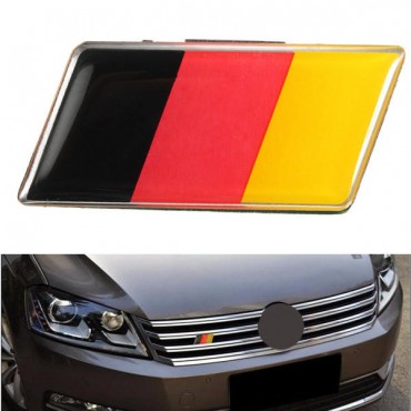 Aluminium German Germany Flag Badge Grille Emblem Car Sticker Decal Universal Decoration