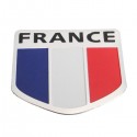 Aluminum Alloy Badge France French Flag Pettern 3D Sticker Shield Emblem Decal Decoration