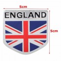 Aluminum England UK Flag Shield Emblem Badge Car Sticker Decal Decor Universal For Truck Auto