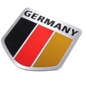 Aluminum Germany Flag Shield Car Emblem Badge Decals Sticker Truck Auto