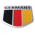 Aluminum Germany Flag Shield Car Emblem Badge Decals Sticker Truck Auto