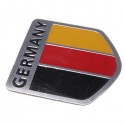 Aluminum Germany Flag Shield Car Emblem Badge Decals Sticker Truck Auto