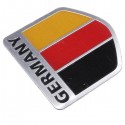 Aluminum Germany Flag Shield Car Emblem Badge Decals Sticker Truck Auto