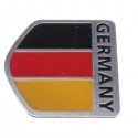 Aluminum Germany Flag Shield Car Emblem Badge Decals Sticker Truck Auto