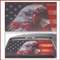 American Flag Bald Eagle Flag Stars Car Truck Rear Window Graphic Decal Sticker