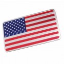 Car American USA Flag Emblem Sticker Metal Badge Decal Decor Universal For Truck Auto