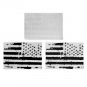 Car American USA Flag Hood Blackout Vinyl Decal Stickers For Jeep/Wrangler JK TJ YJ