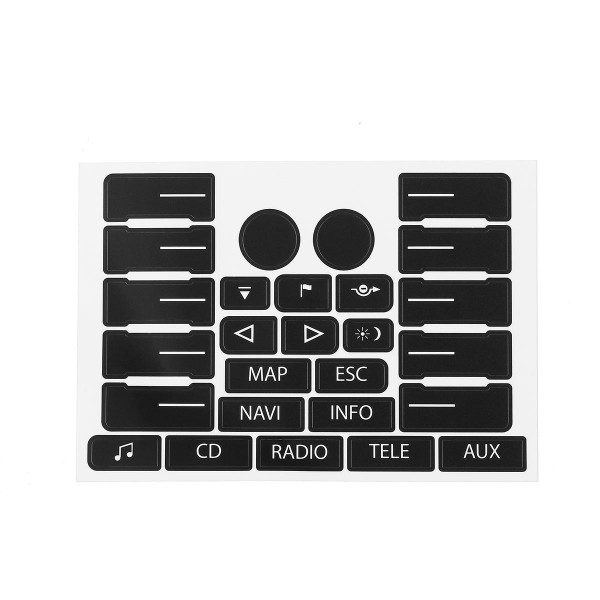 Car Control Button Repair Kit Decals Stickers for VW Volkswagen Touareg 04-09