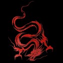 Car Hood Body Vinyl Graphic Wrap Decal Dragon Sticker Black Racing Sport Reflect