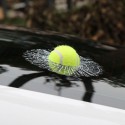 Creative Waterproof PVC 3D Car Window Stickers Tennis Ball Hits Car Body Decal