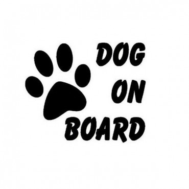 Dog On Board Car Stickers Auto Truck Vehicle Motorcycle Decal